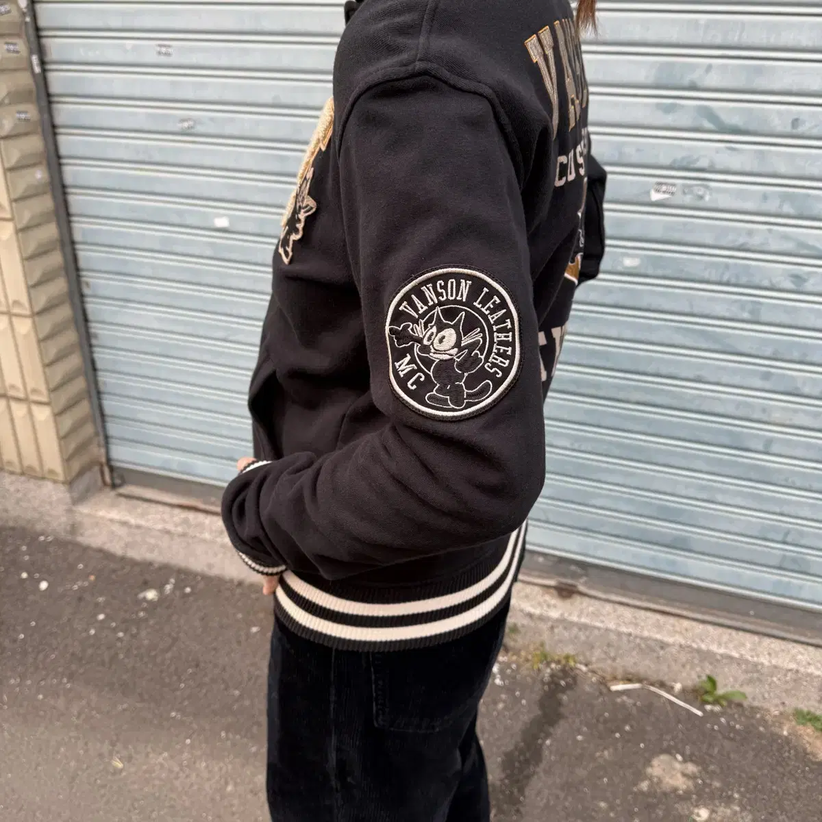 Vanson leather x Felix stadium Jaket