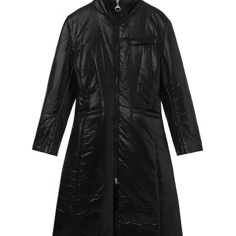 Openyy 더오픈 BELT PADDED COAT, BLACK