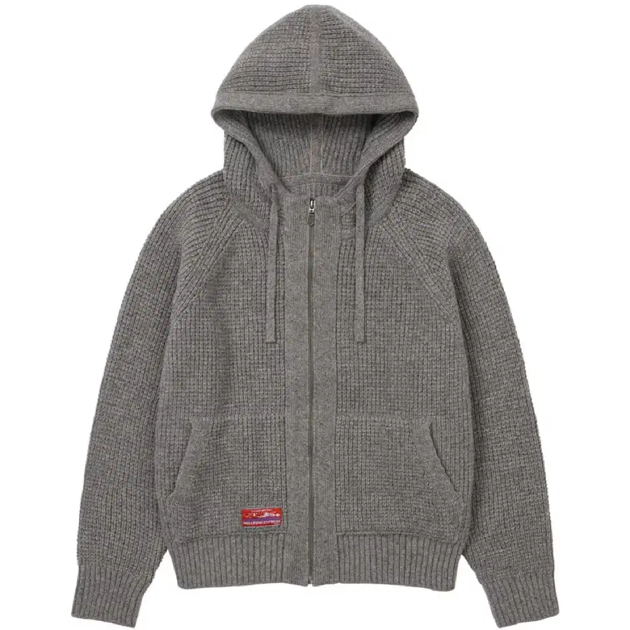 WELLBEING EXPRESS Waffle Knit Zip Up