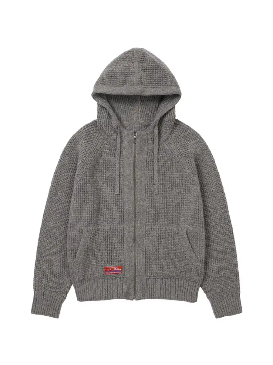 WELLBEING EXPRESS Waffle Knit Zip Up