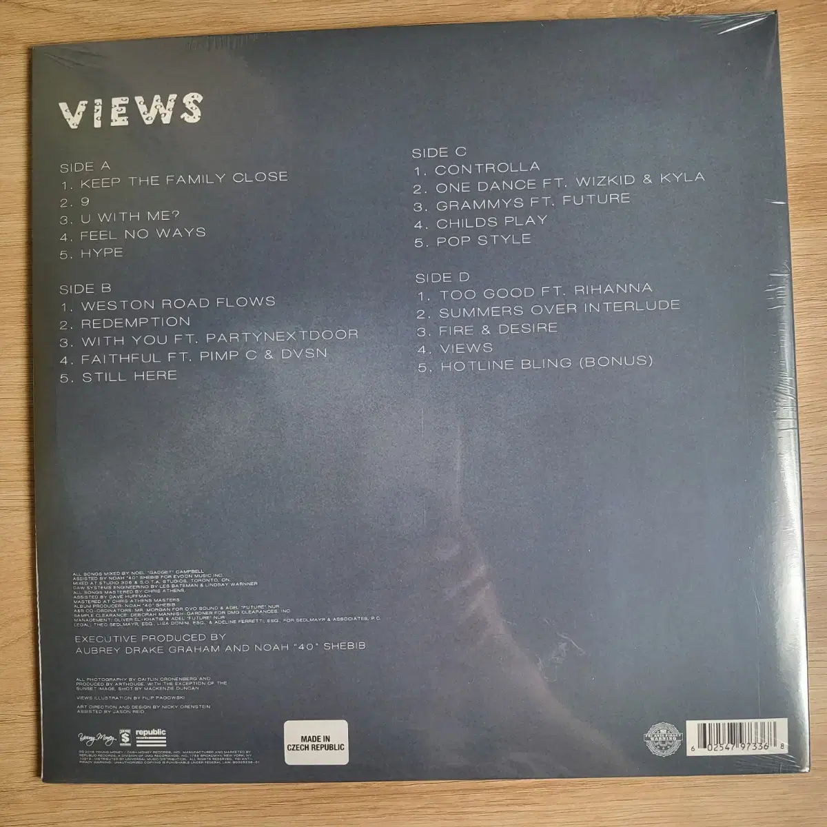 Drake 드레이크 Views 더블바이닐 LP