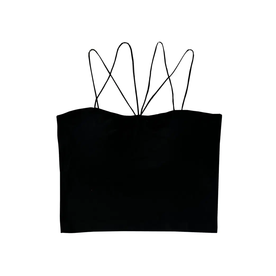 뉴얼린 Basic cross strap bra Top