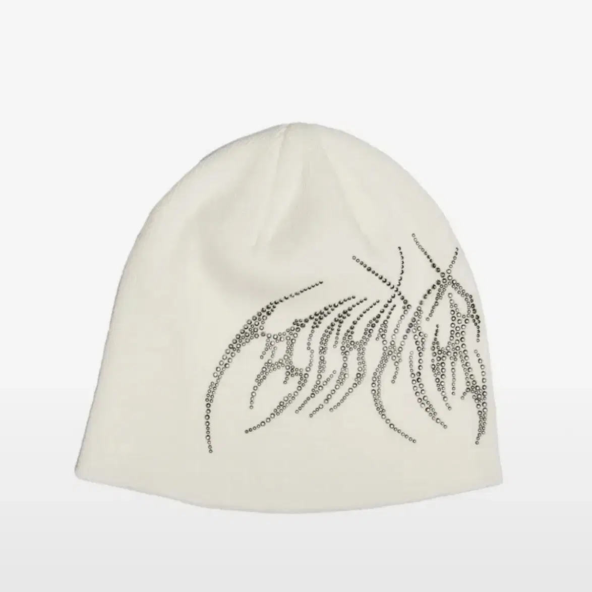 스키즘인듀싱 비니 metal HF beanie white