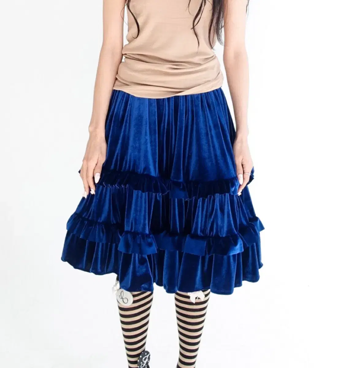 shop fairy romantic velvet midi skirt