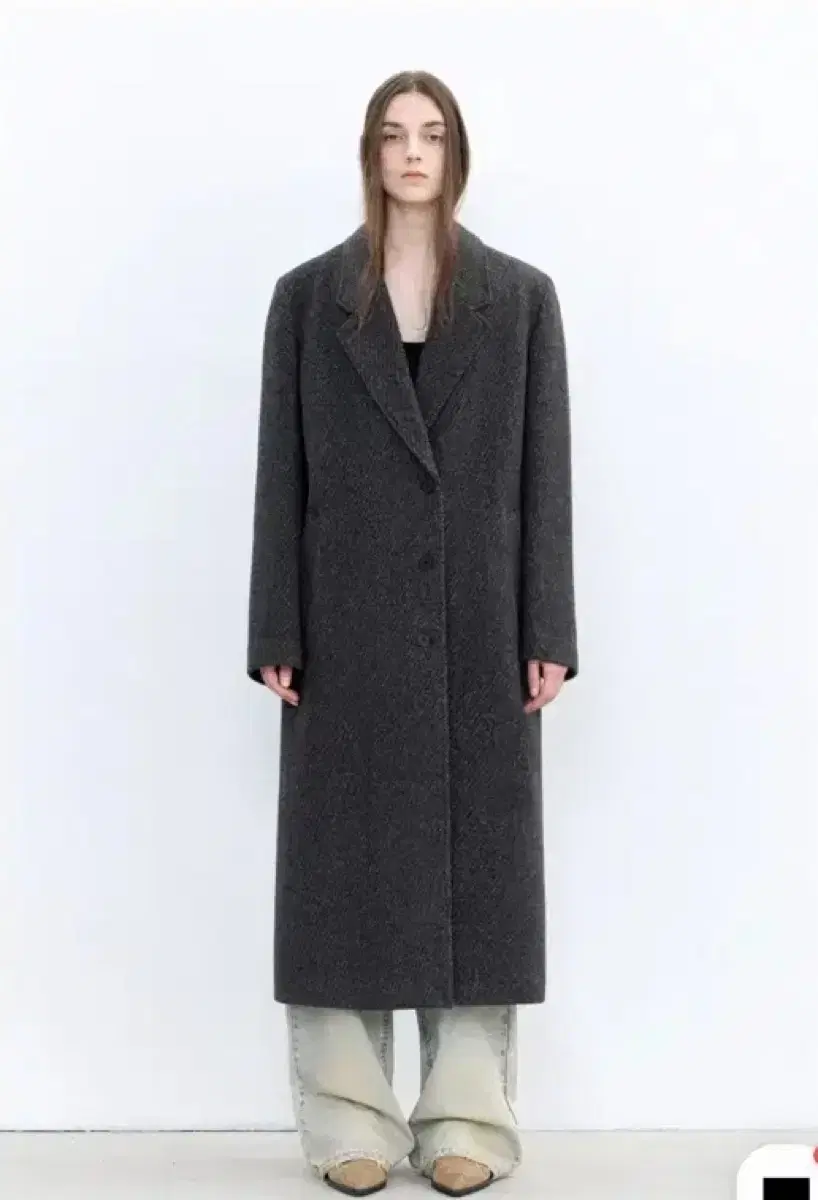 Insilence Classic Maxi Coat CHARCOAL