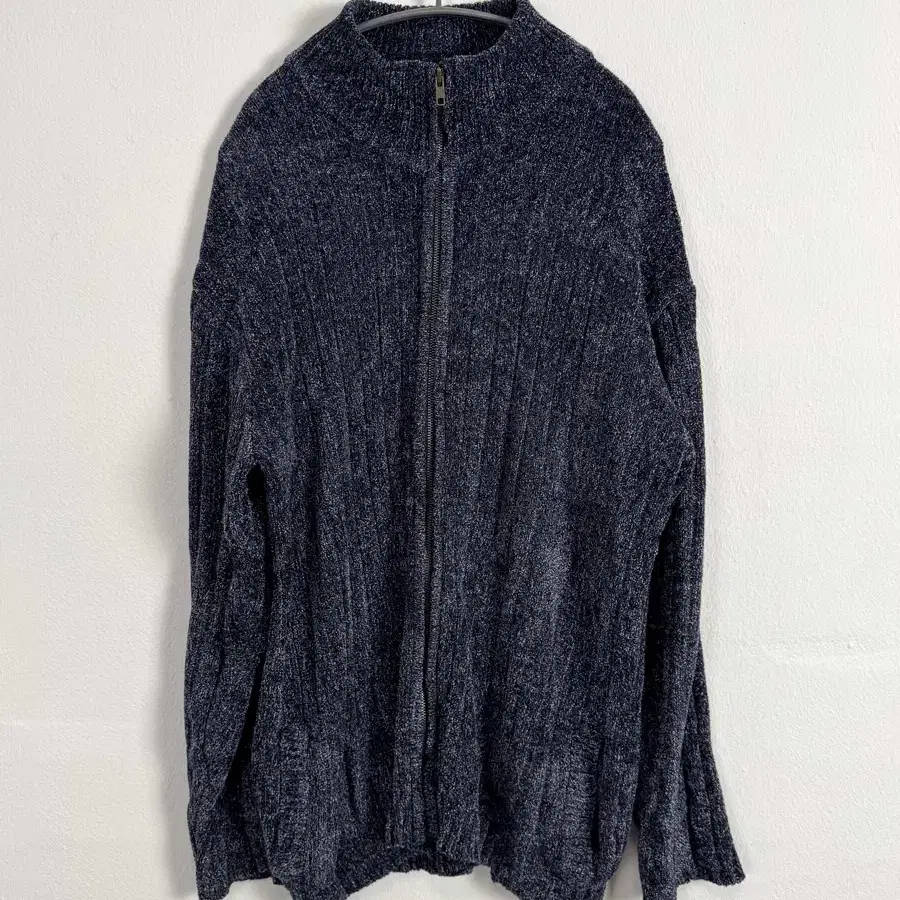 vintage knit full zip cardigan