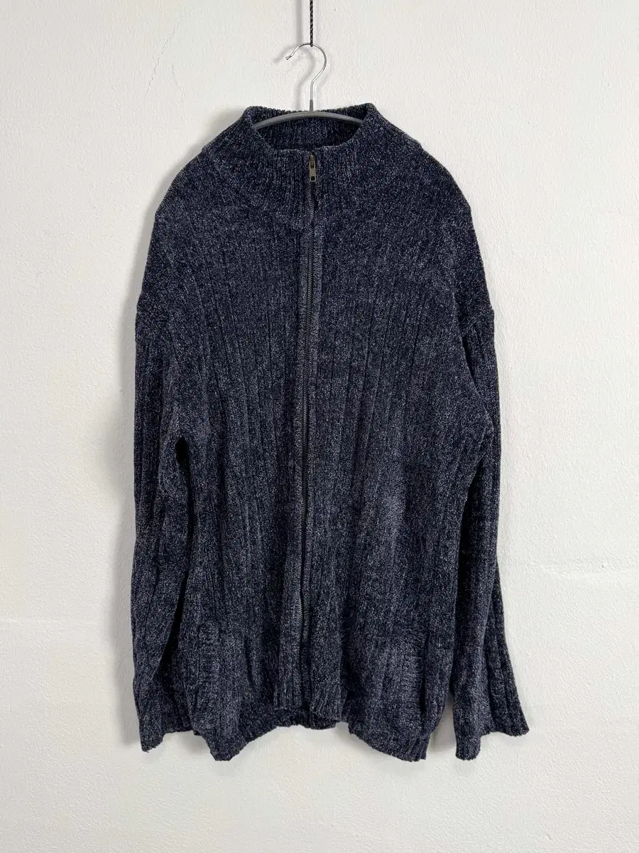 vintage knit full zip cardigan