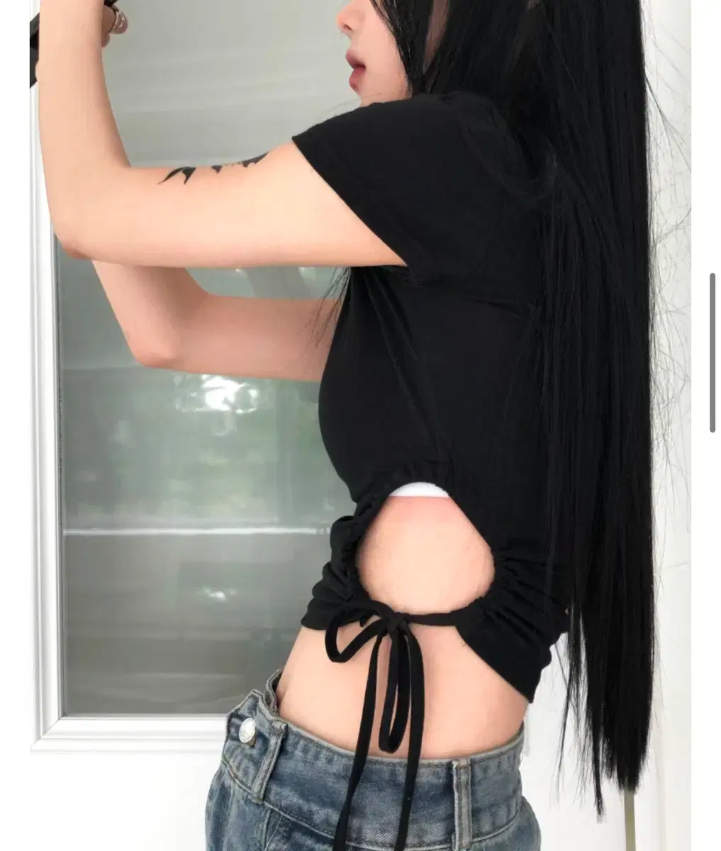 Eunice Shirring Short Sleeve Tee