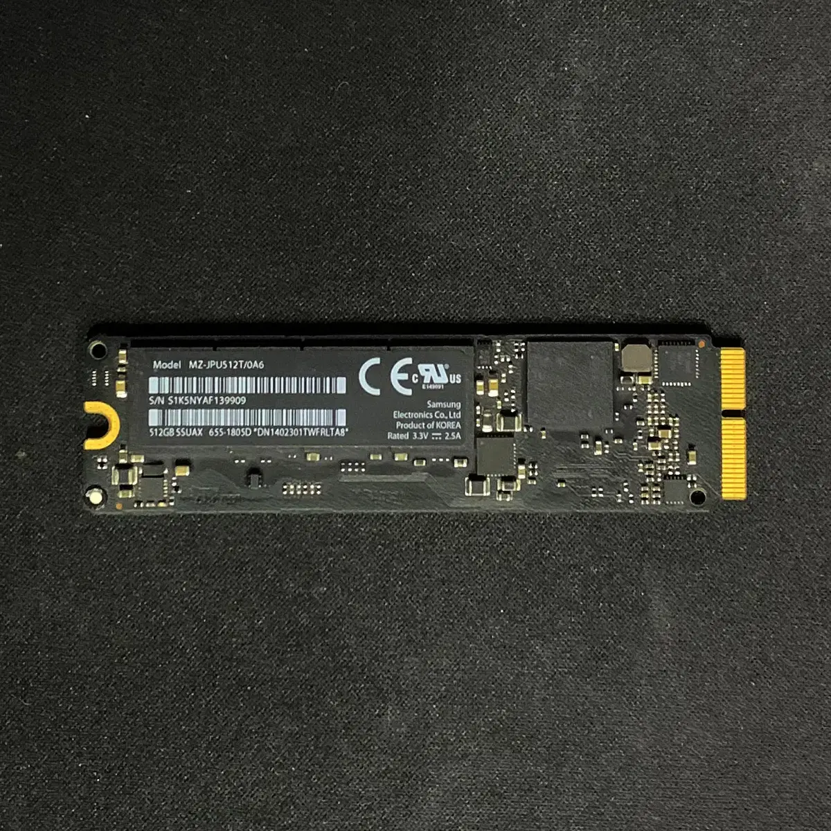 맥북프로 512GB SSD 판매 (MZ-JPU512T/0A6)