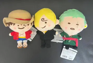 원피스 봉제 인형 세트 루피, 상디, 조로, 조로