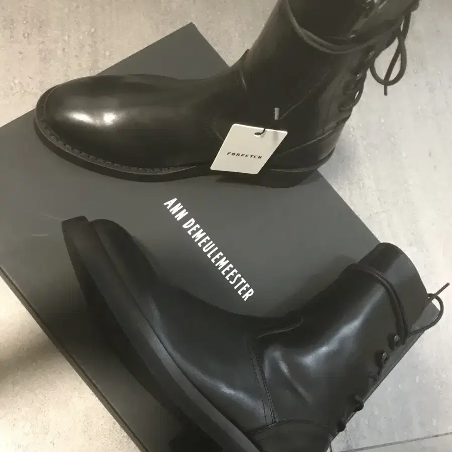 앤드뮐미스터 ann demeulemeester 백레이스 부츠