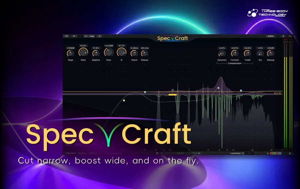 ThreeBodyTech Speccraft 플러그인 레조넌스 스마트 EQ