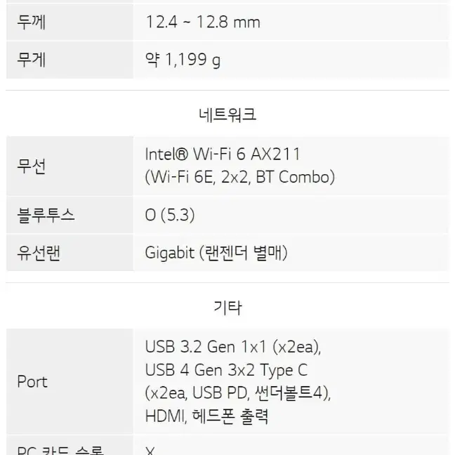 LG전자 그램 프로16 16Z90SP-GAFWK 미개봉