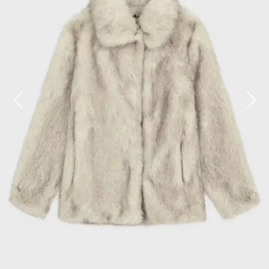 시눈 퍼자켓 heavy mix fur jacket ( ivory )