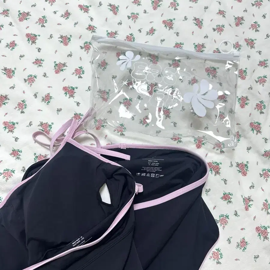 이스트씨 Black ribbon top bikini 수영복