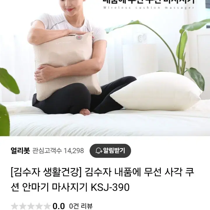 김수자 사각 쿠션 안마기