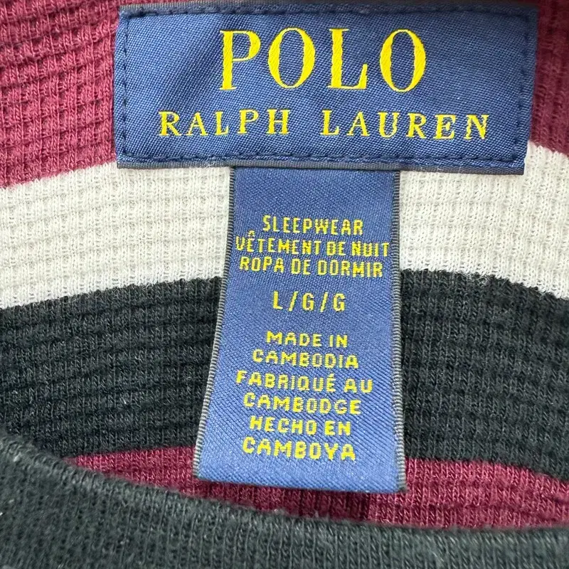 [ RALPH LAUREN ] 폴로 와플 니트티[L/G/G]