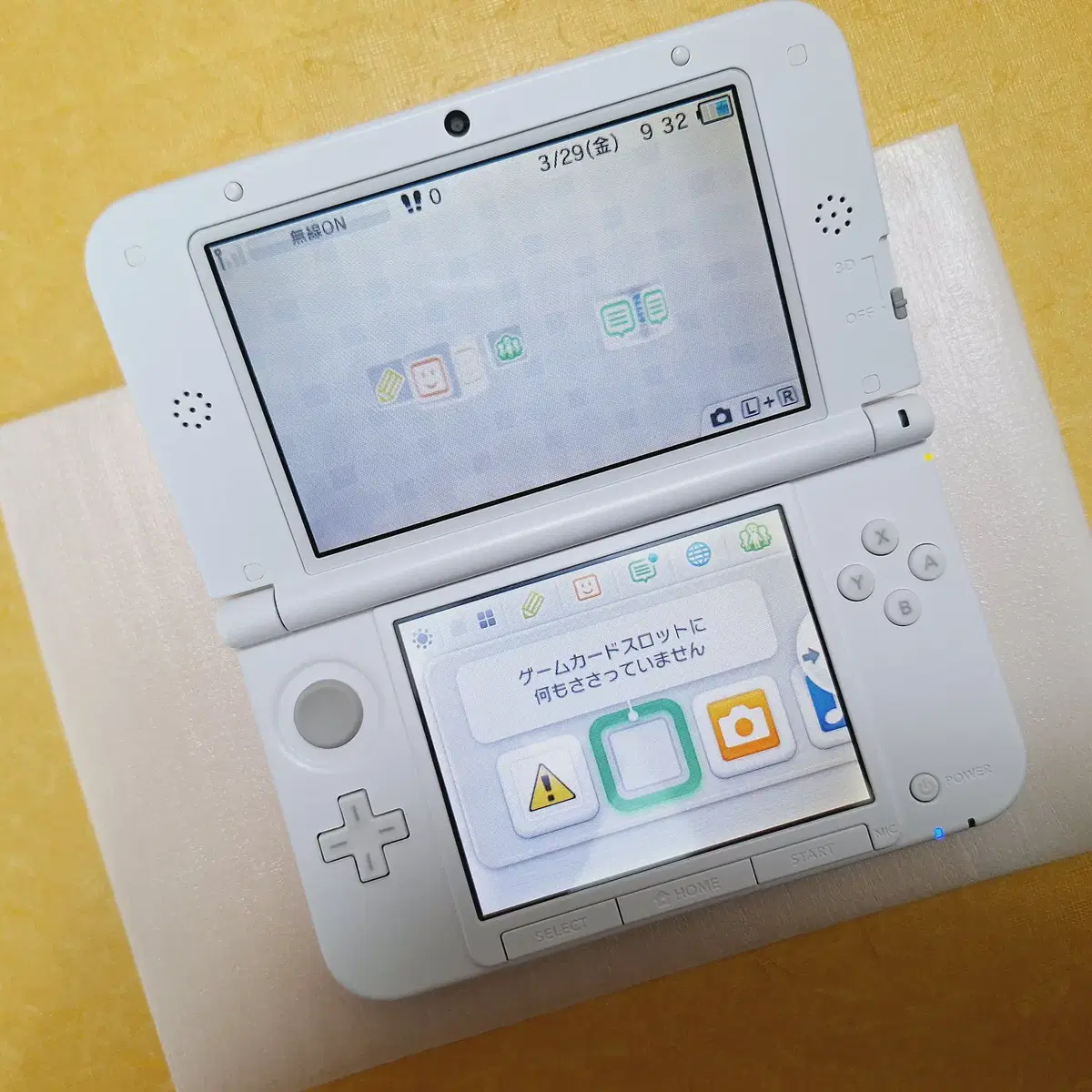 신품급 화이트 3dsll 3dsxl 닌텐도 일본판 기스거의X 구큰다수