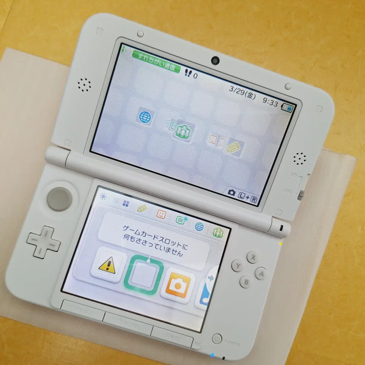 신품급 화이트 3dsll 3dsxl 닌텐도 일본판 기스거의X 구큰다수