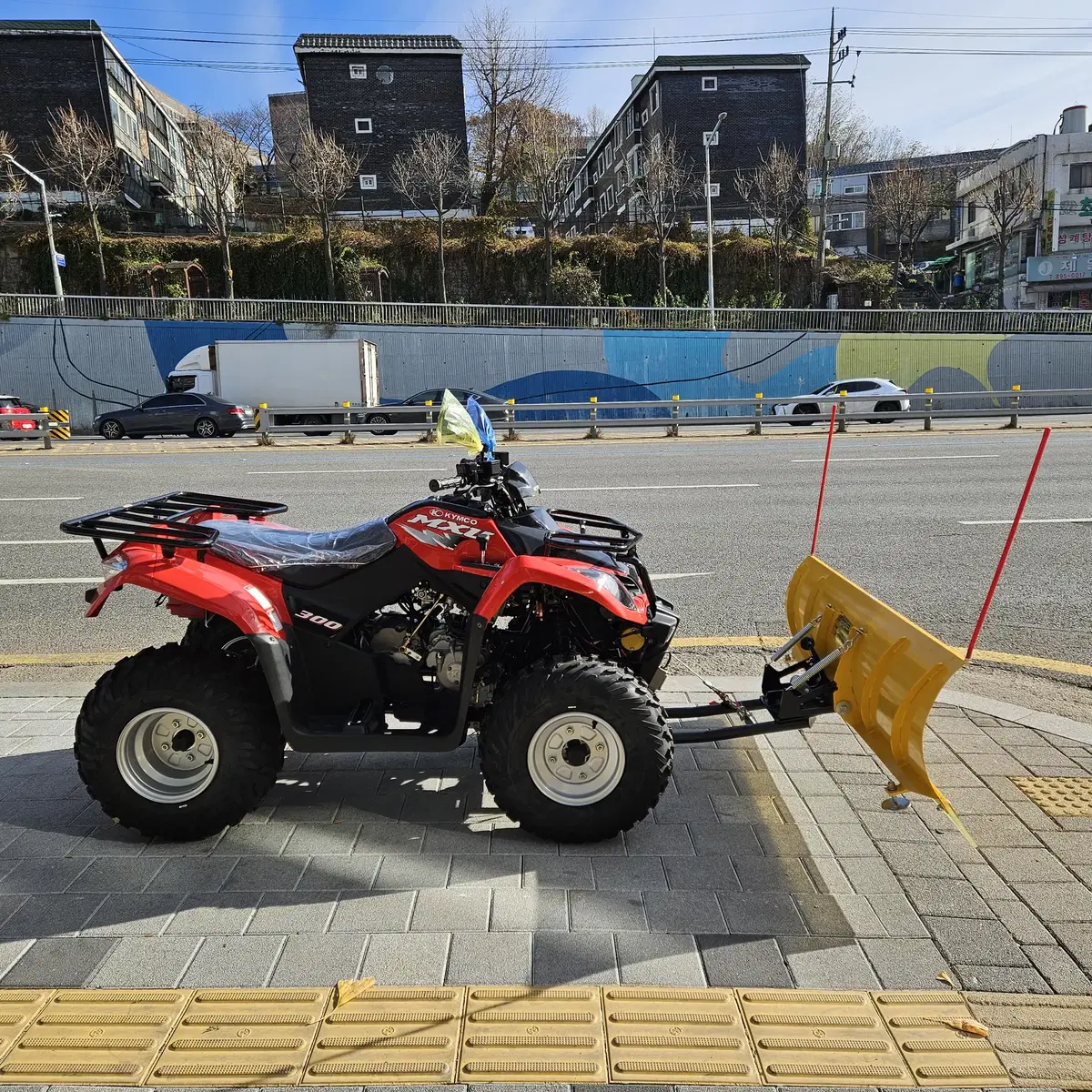 킴코 MXU300 제설오토바이 신차판매