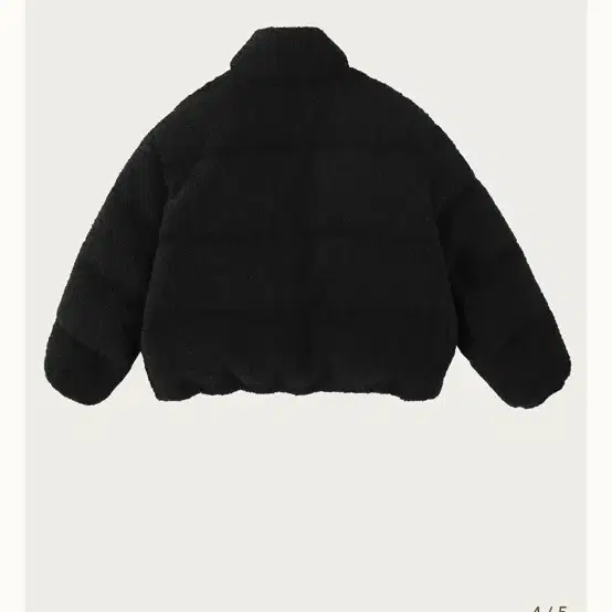 리본빛 Mare Wool Puffer Jacket - Black