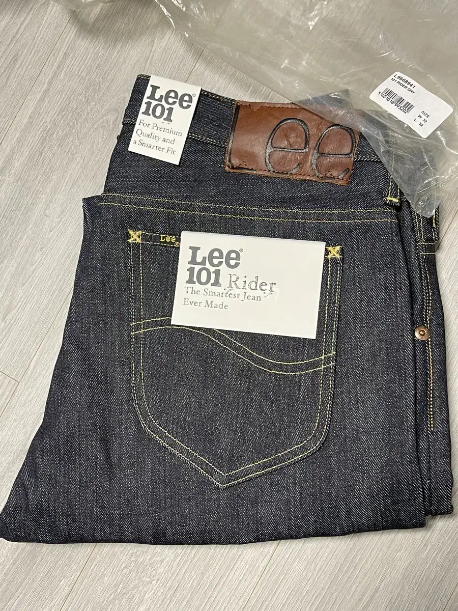 Lee 101 dry selvage rider 32/32 13.75