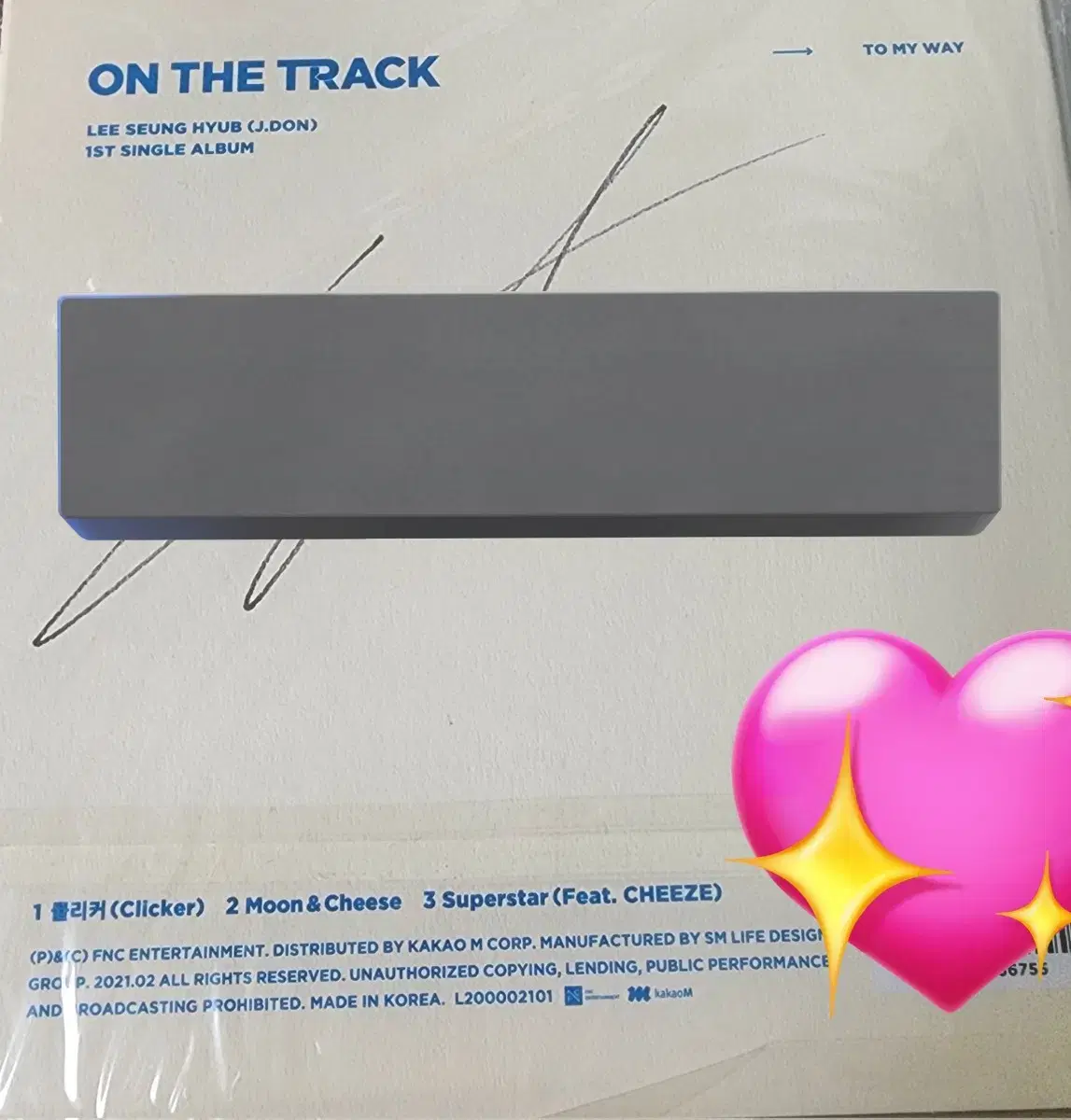 엔플라잉 양도 이승협 ON THE TRACK 친필싸인 앨범 3.5에 양도