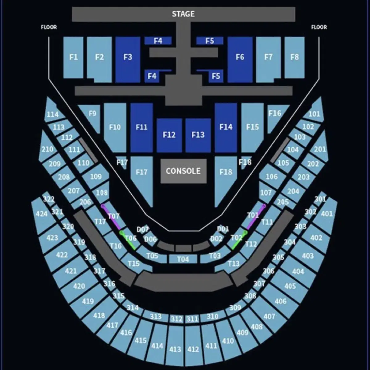 엔시티127 콘서트 막콘 1/19 1층 103구역 양도