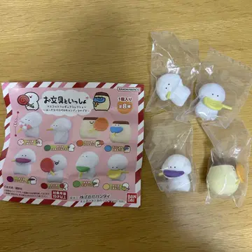 문구류와 함께 가챠가챠 펠로페로 캔디입니다 4종 세트