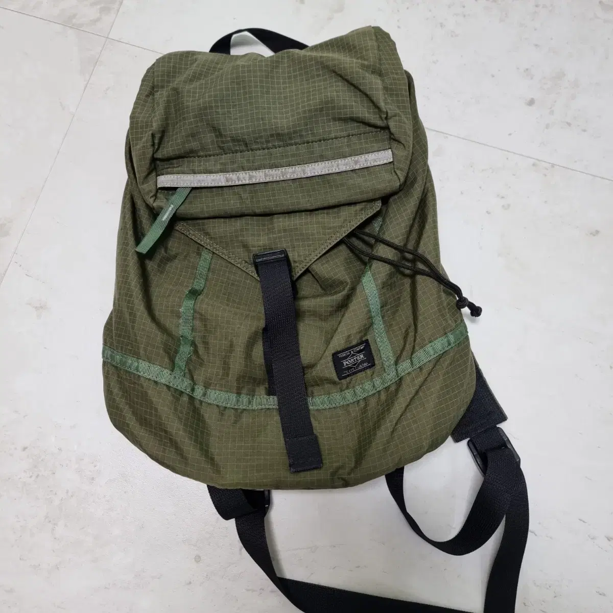 Yoshida Potter Nylon Ripstop Rucksack Olive