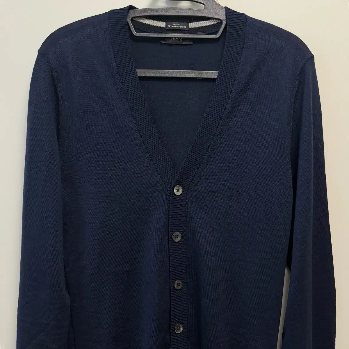 BOSS Hugo Boss V-neck Slim Fit Cardigan Navy Ssize