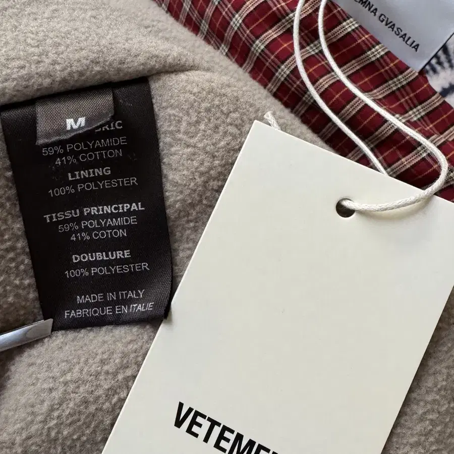 베트멍 17FW 푸퍼 플란넬 패디드 셔츠 패딩 VETEMENTS