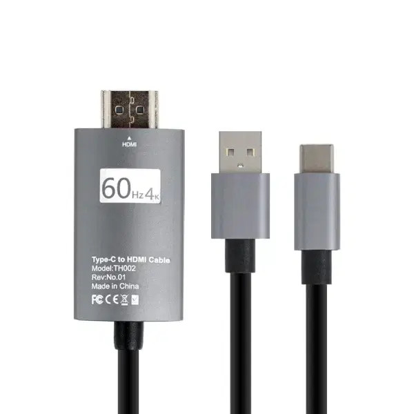 충전지원 C타입 to HDMI 미러링 케이블 2m