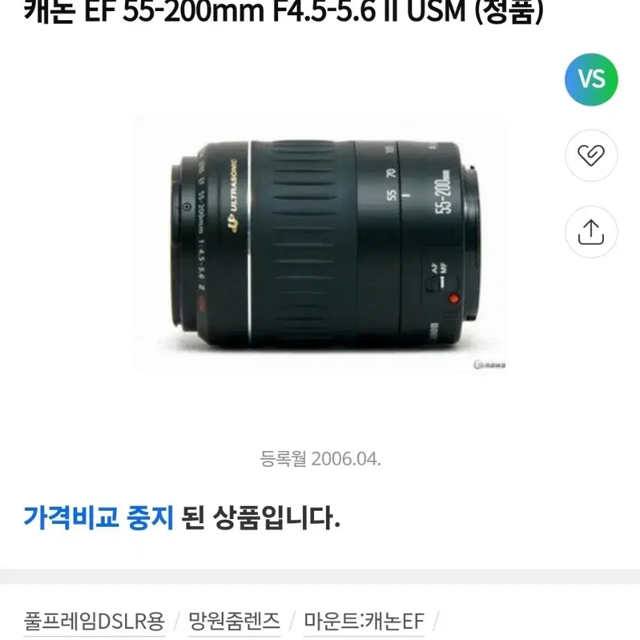 캐논 EF줌렌즈 55-200mm