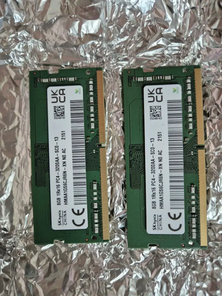 노트북용 DDR4 1Rx16 3200AA(25600) 램 팝니다