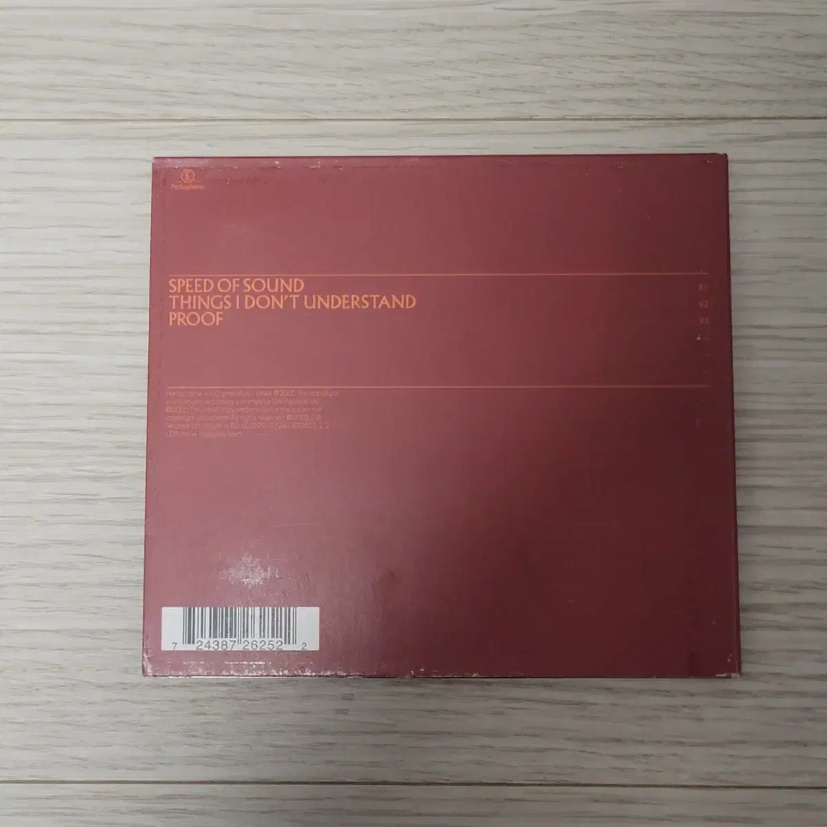 콜드플레이 Speed of Sound 싱글 CD