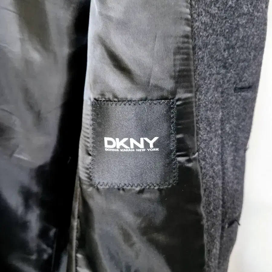 DKNY 남성 도나카렌 울 코트