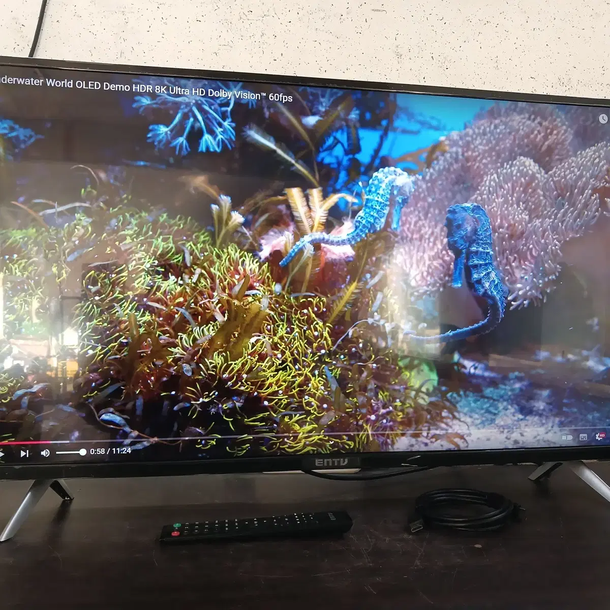 (수원)2022년 구입 40인치 FHD LED TV 팝니다/모니터 가능