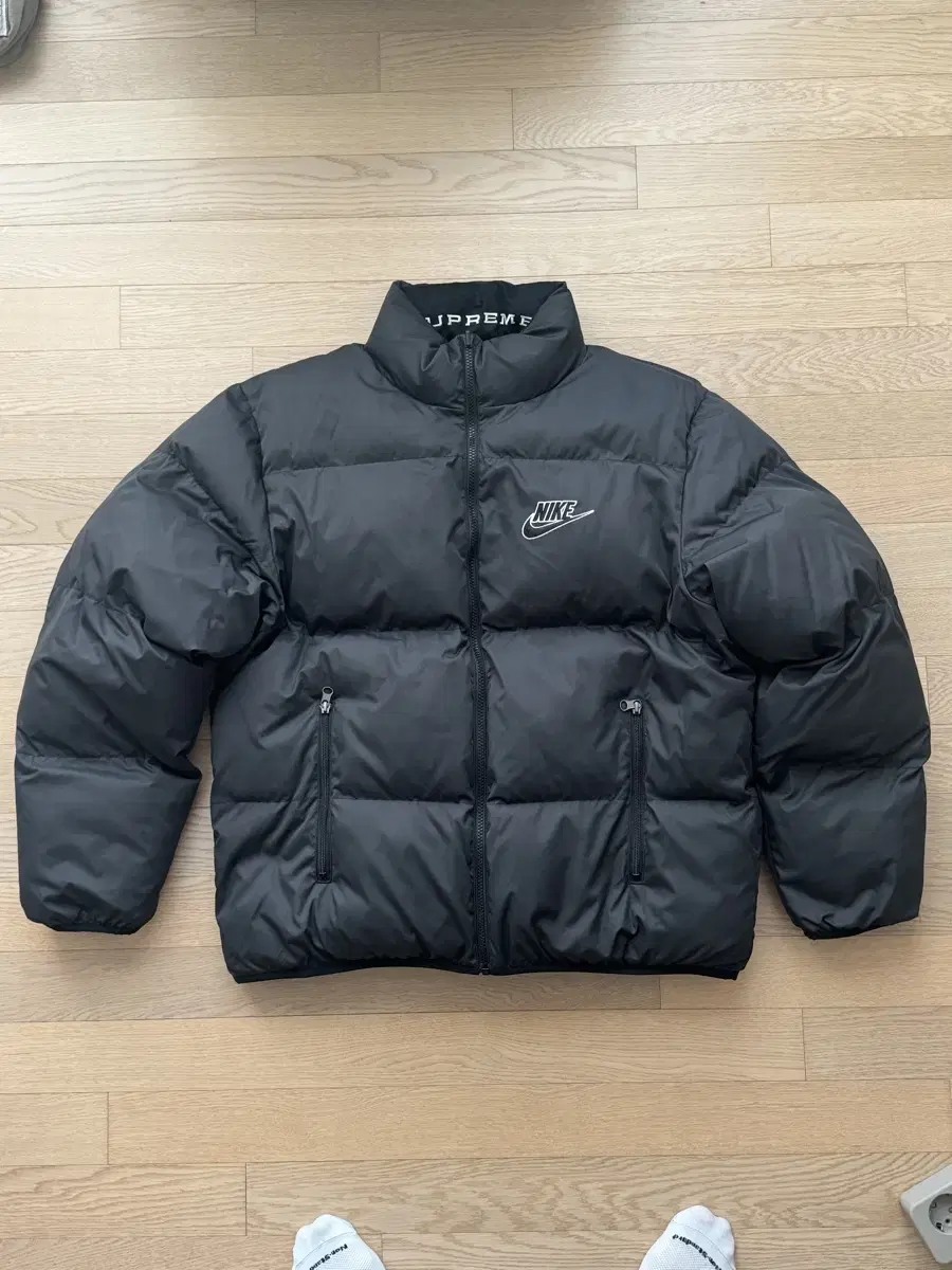 [L] Supreme X Nike 21SS Reversible Puffy Jacket in Black