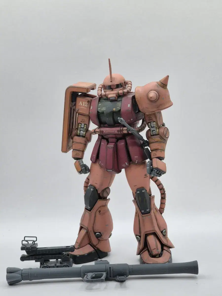 Small Body Paintwork Weathering MG Shia Zaku Gundam Vandai Phramodel Gunpla