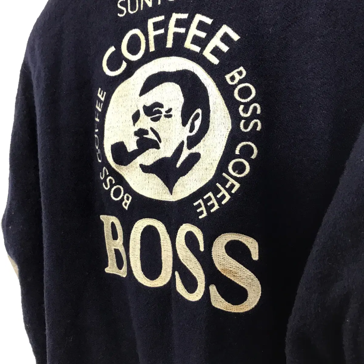 SUNTORY BOSS COFFEE JPN가죽 바시티자켓 [95-100]