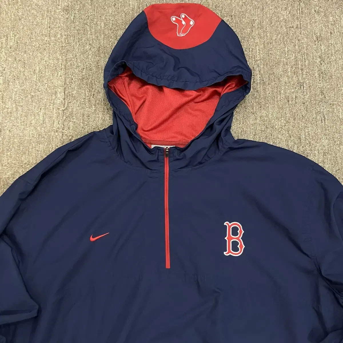 (XL) Nike  나이키MLB보스턴 레드삭스 후드 아노락 바람막이