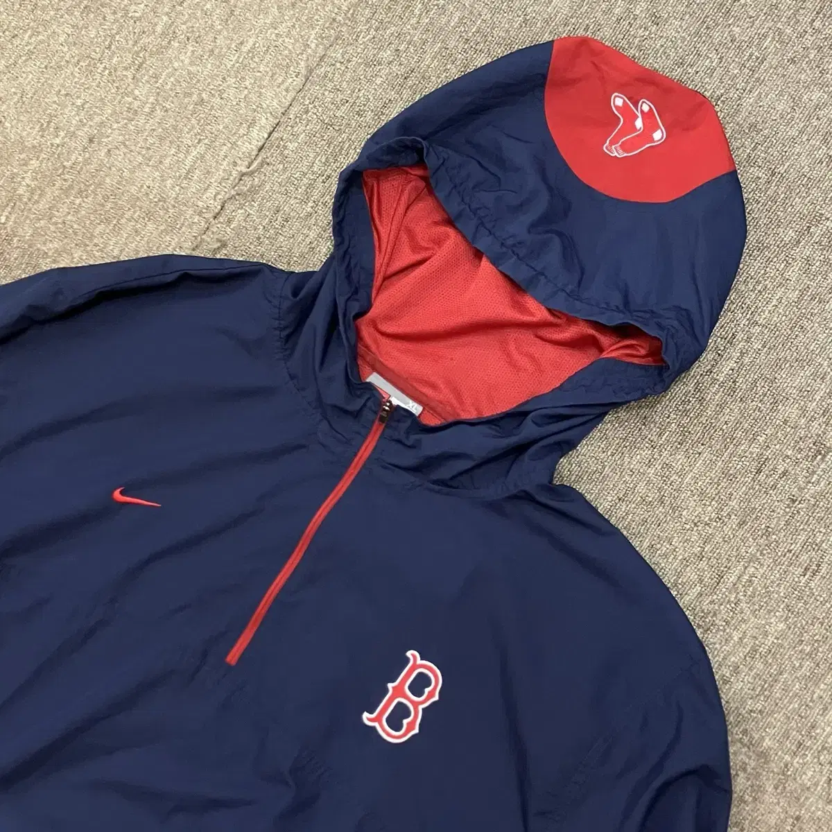 (XL) Nike  나이키MLB보스턴 레드삭스 후드 아노락 바람막이