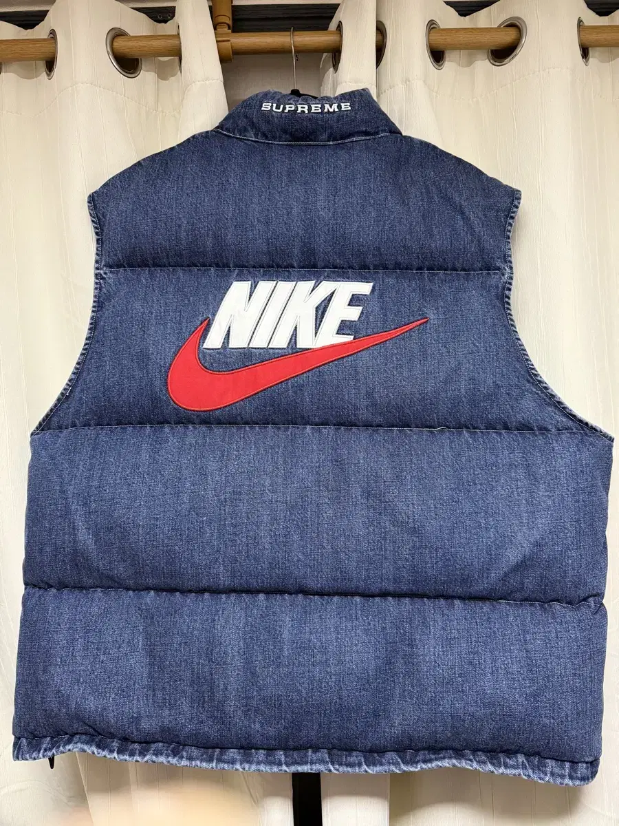 [XL] Supreme X Nike Denim Puffer Vest (Indigo) sells