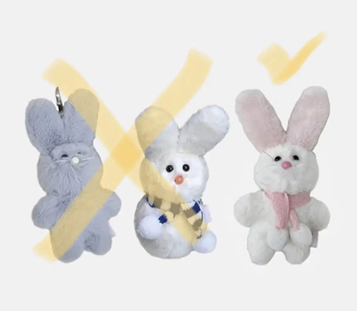 [올리베] Rabbit Keychain (2024 올톡이) 핑크 키링