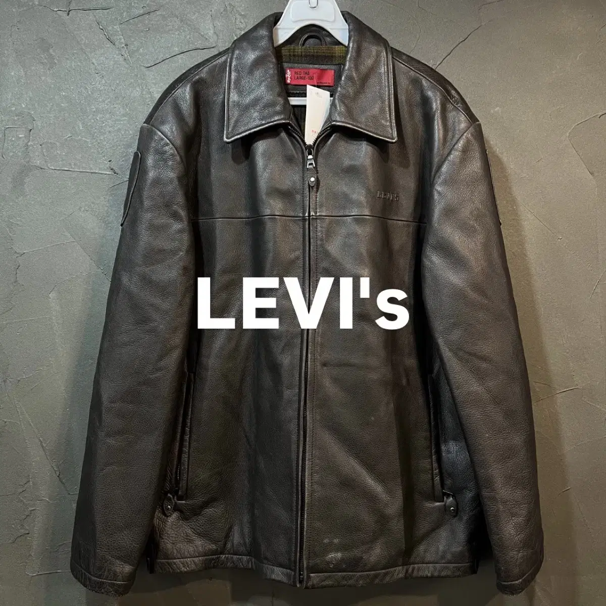 [L] LEVIs 리바이스 소가죽 싱글 라이더 자켓