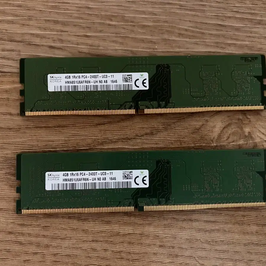 sk하이닉스 DDR4-2400 4gb 램 데스크탑용 총 8gb