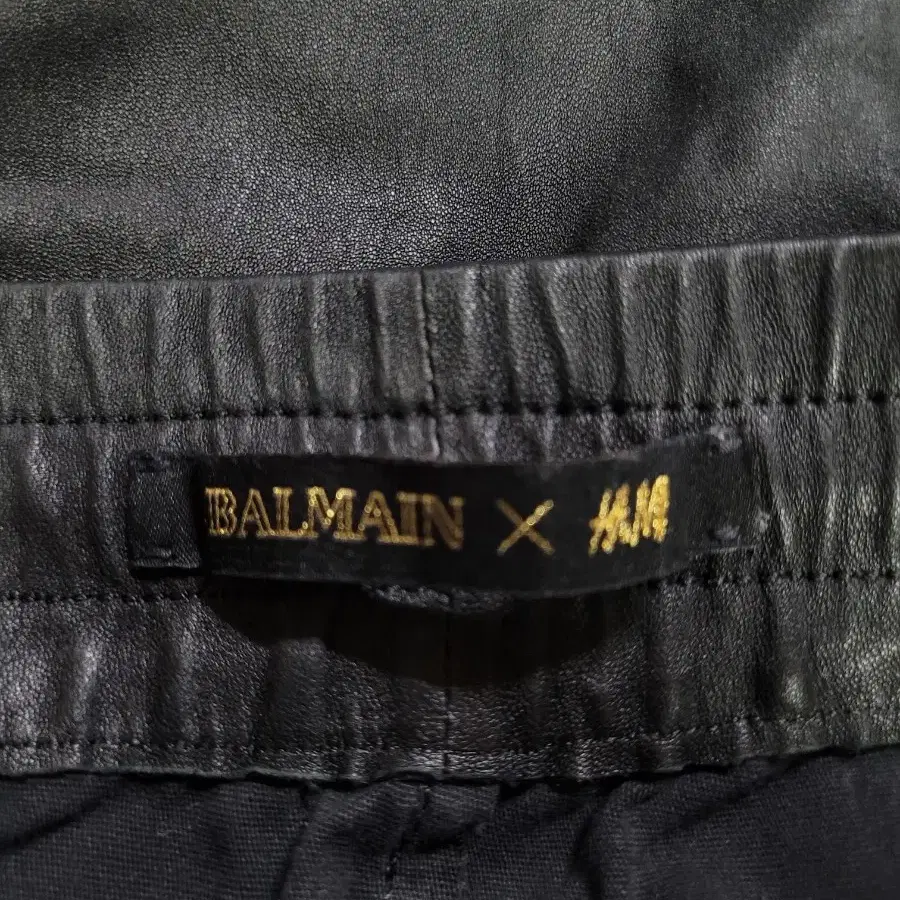 BALMAIN X HM 발망 콜라보 나파 레더 바이커 팬츠(무료배송)