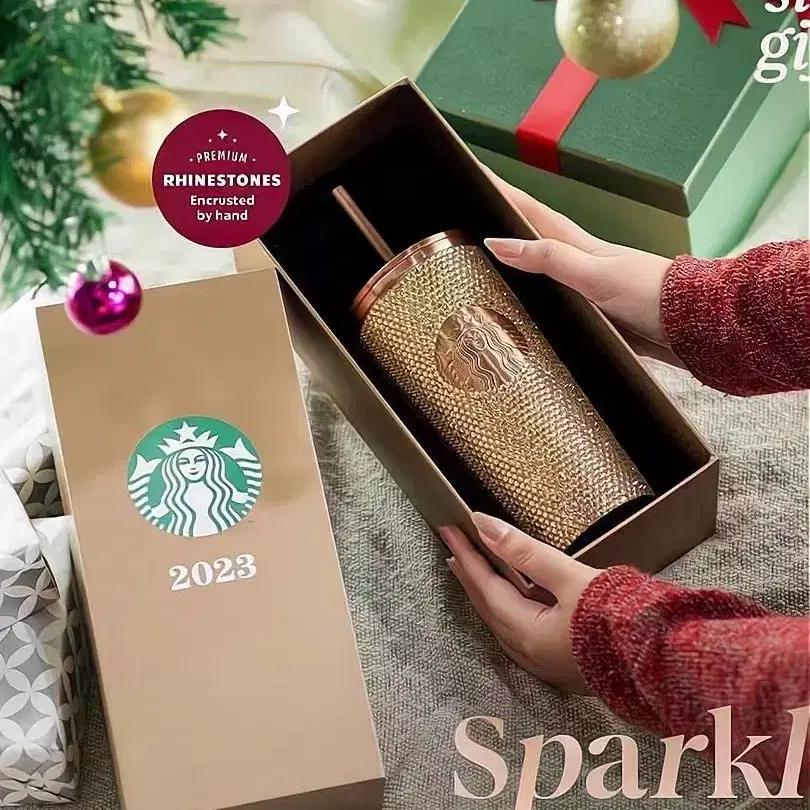 Starbucks 스타벅스 다이아몬드 텀블러 휴대용 차량용 커피잔