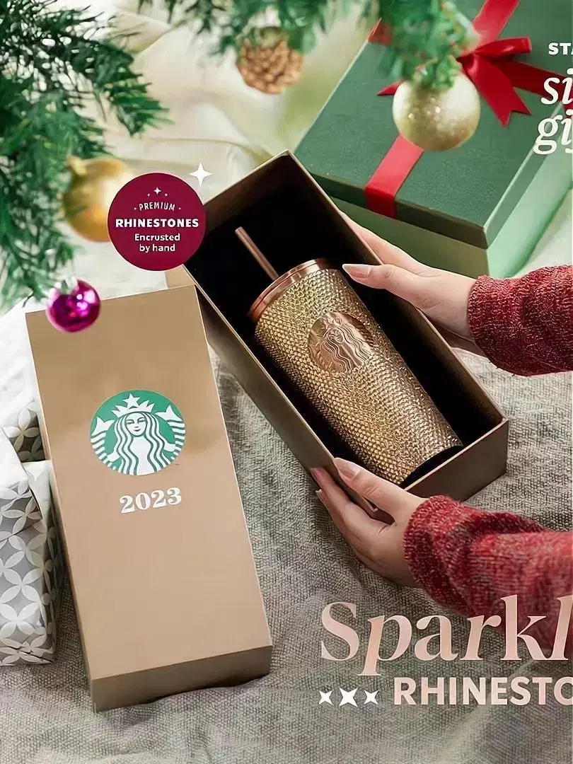 Starbucks 스타벅스 다이아몬드 텀블러 휴대용 차량용 커피잔